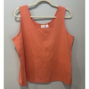 Chico's NWT Sleeveless Orange Peach Tank Size 3 US X-Large Nylon & Spandex NWT